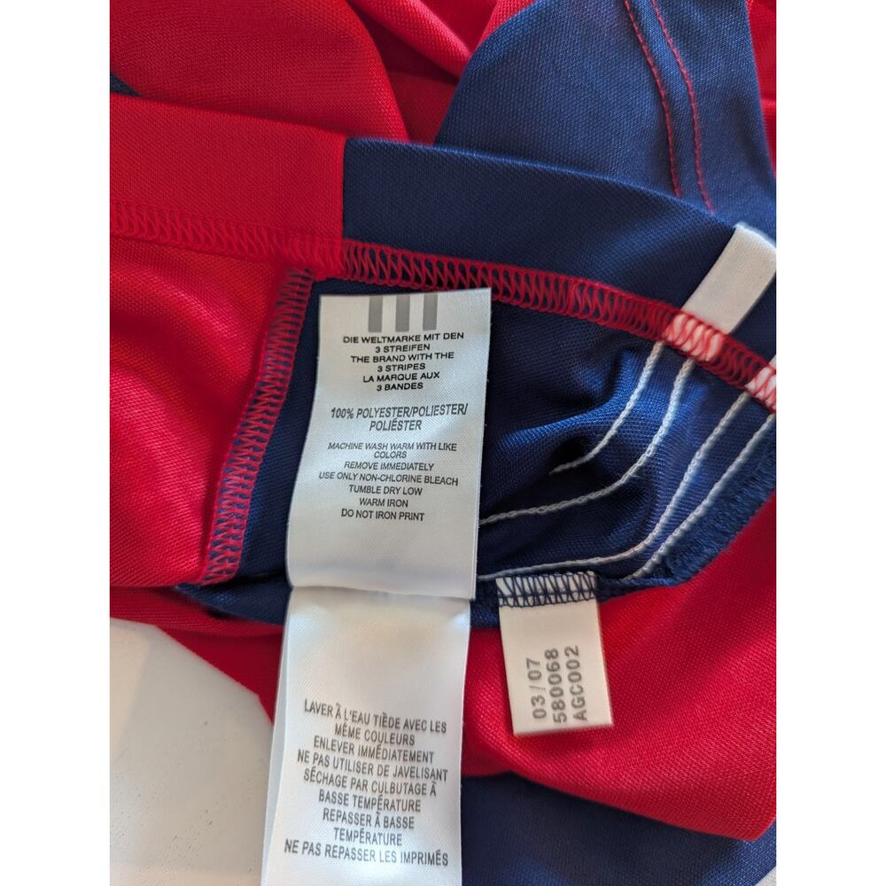 Adidas Men's XXL Vintage England Soccer Jersey Shirt #7 Beckham Red Blue - Picture 9 of 9